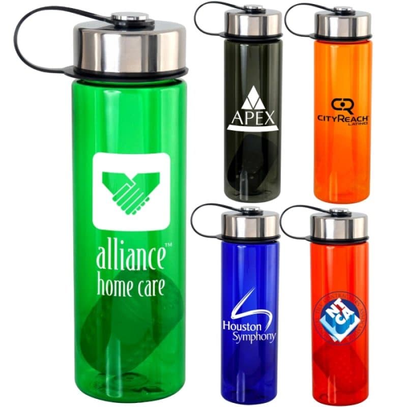 Metal Lid 24 oz. Colorful Bottle with Floating Infuser-1