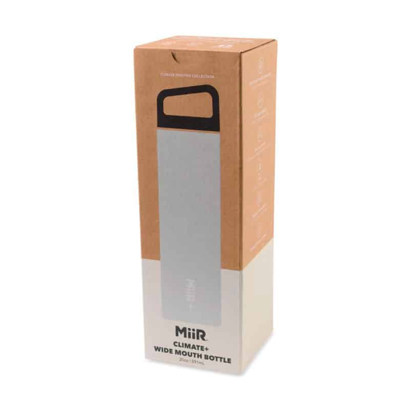 MiiR® Climate+ Wide Mouth Bottle - 20 Oz. - Silver Satin-5