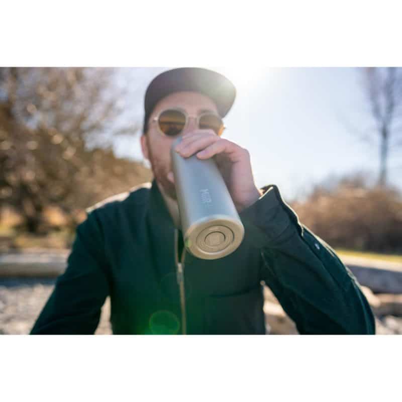 MiiR® Climate+ Wide Mouth Bottle - 20 Oz. - Silver Satin-7