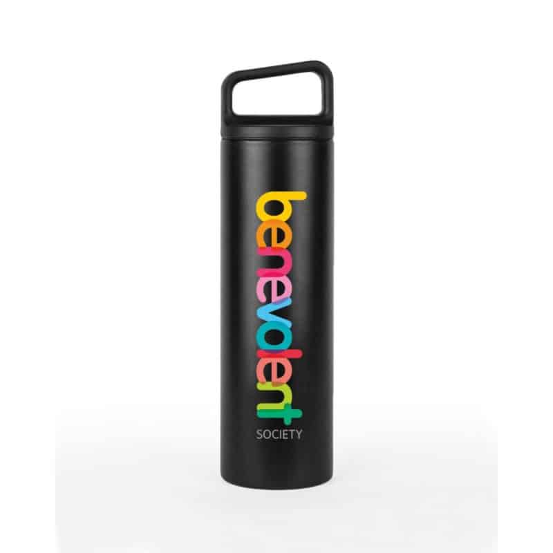 MiiR® Vacuum Insulated Wide Mouth Bottle - 20 Oz. - Black Powder-3