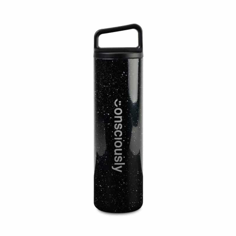 MiiR® Vacuum Insulated Wide Mouth Bottle - 20 Oz. - Black Speckle-1