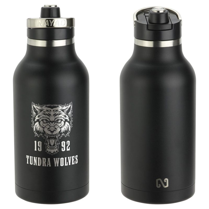 NAYAD® Traveler 64 oz Stainless Double-wall Bottle with Twist-Top Spout-3
