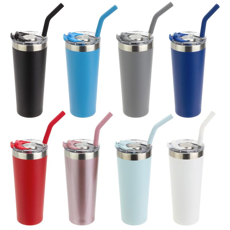 NAYAD® Trouper 22 oz Stainless Double-wall Tumbler with Straw-2