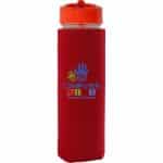 Pop Up 22 oz. Frosted Glass Sleeve Bottle-3