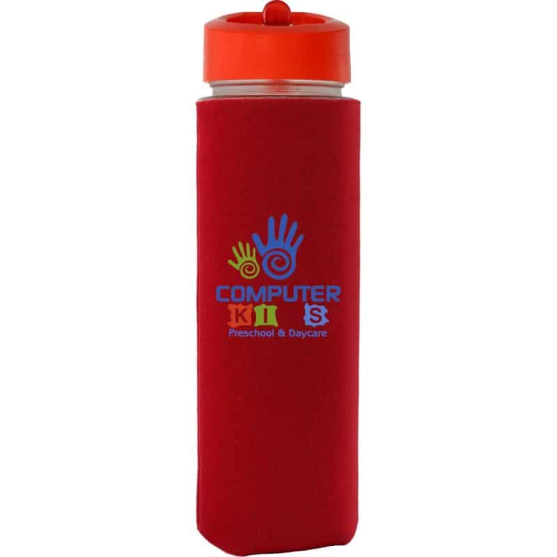 Pop Up 22 oz. Frosted Glass Sleeve Bottle-3