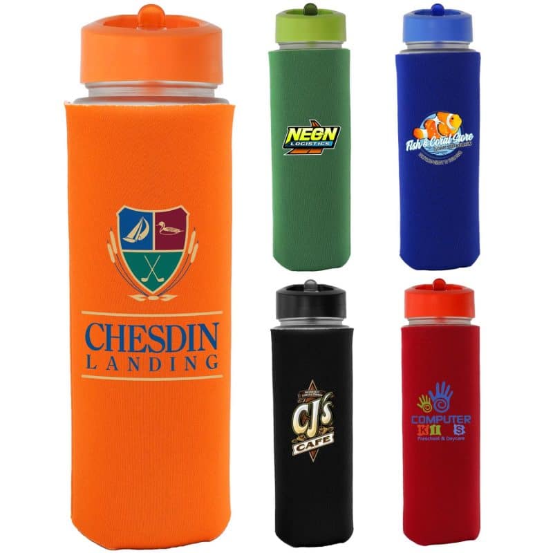 Pop Up 22 oz. Frosted Glass Sleeve Bottle-1