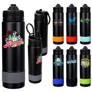 Pop Up 24 oz. Colorful Banded Bottle-1
