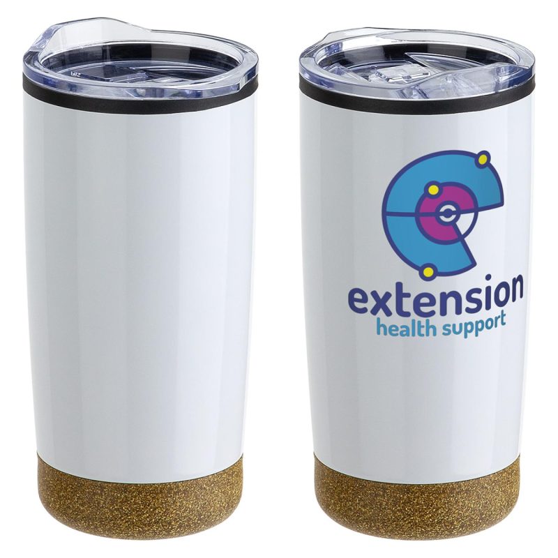 York 20 oz Stainless Steel/Polypropylene Tumbler with Cork Base-9