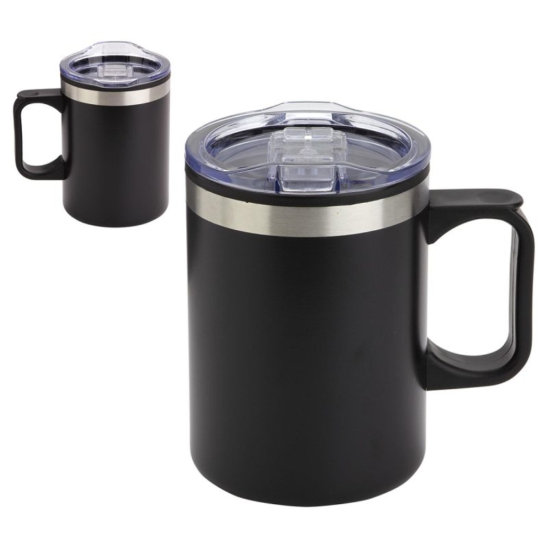 Zara 14 oz Stainless Steel/Polypropylene Mug-4