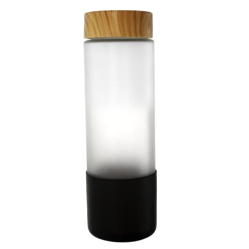 Bamboo Pattern 22 oz. Full Color Frosted Glass Bottle-4