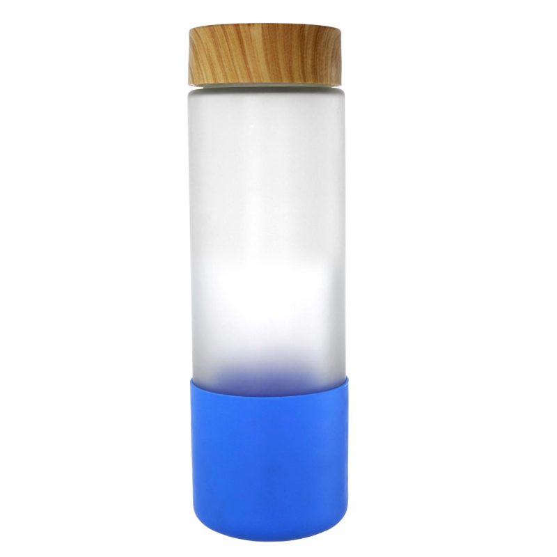 Bamboo Pattern 22 oz. Full Color Frosted Glass Bottle-6