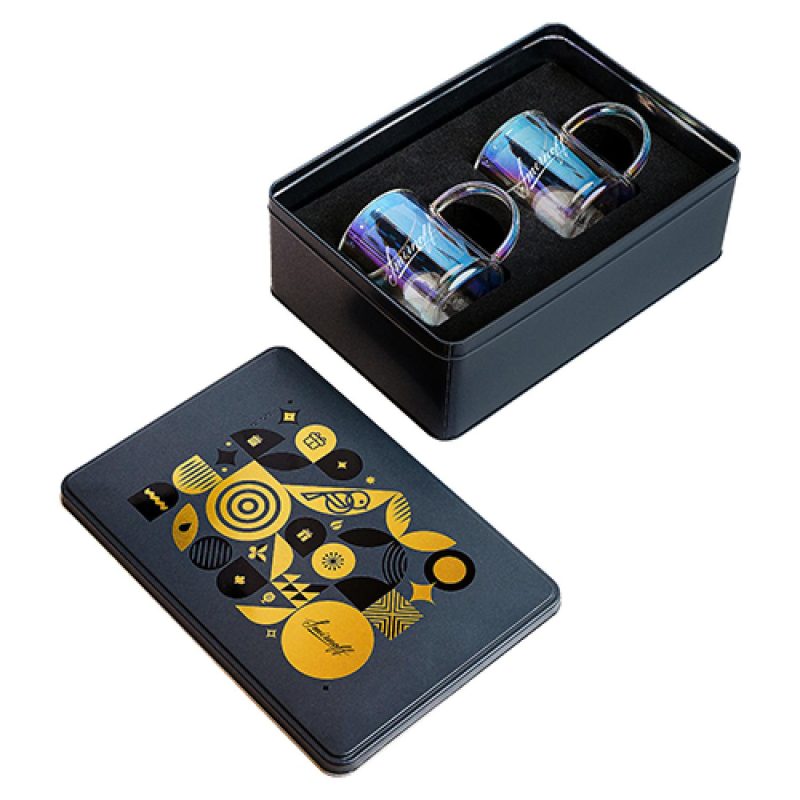 Asobu® Glass Coffee Mug Metallic Packaging Set-1