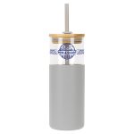 Stirling 18 oz Glass Tumbler with Silicone Sleeve & PP Straw-5