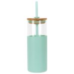 Stirling 18 oz Glass Tumbler with Silicone Sleeve & PP Straw-8