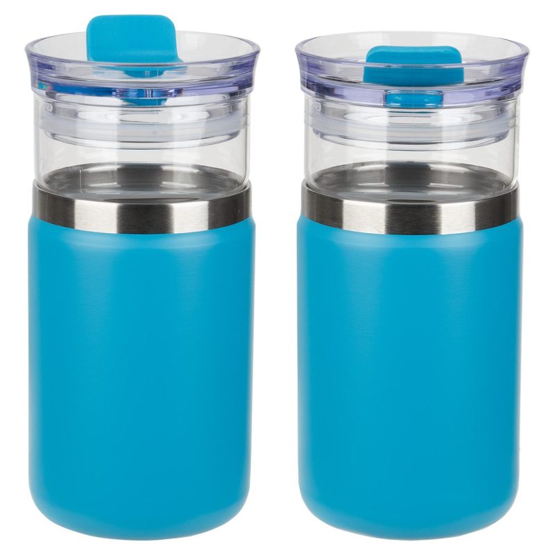 Tamari 12 oz Glass Tumbler & Vacuum Insulated Cooler-2