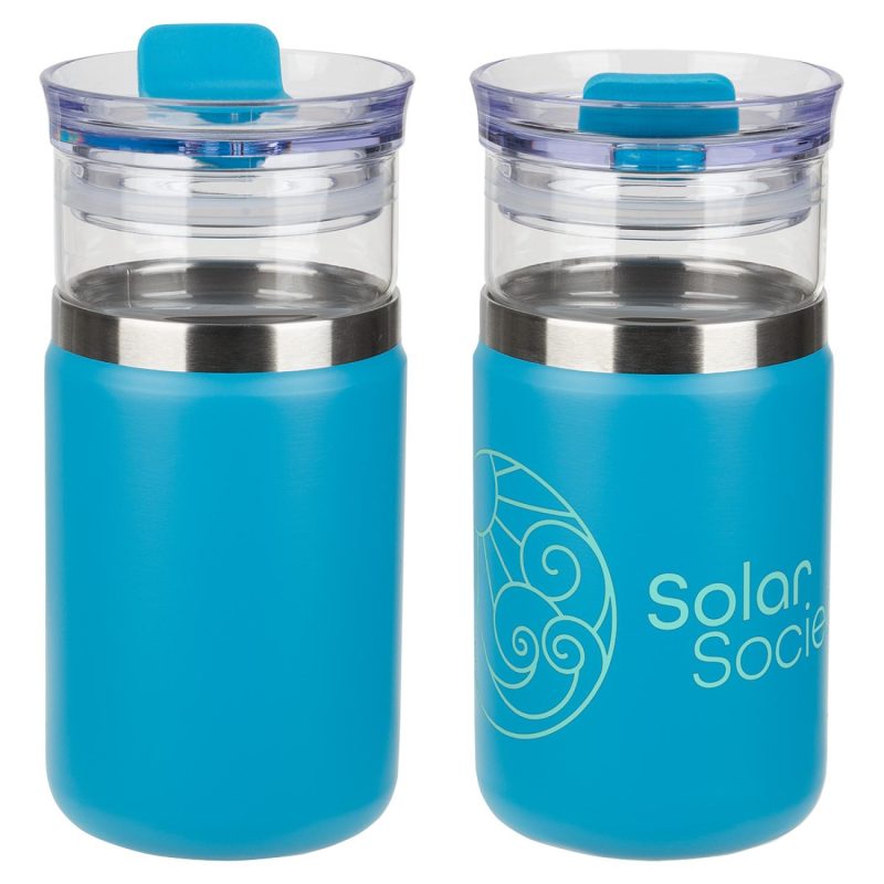 Tamari 12 oz Glass Tumbler & Vacuum Insulated Cooler-3