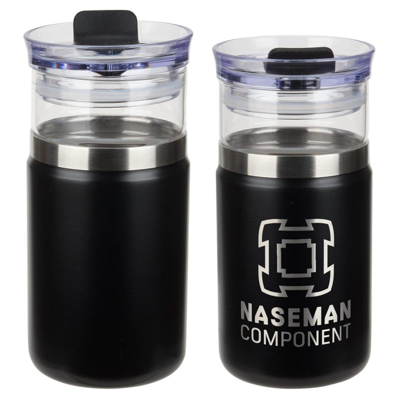 Tamari 12 oz Glass Tumbler & Vacuum Insulated Cooler-4