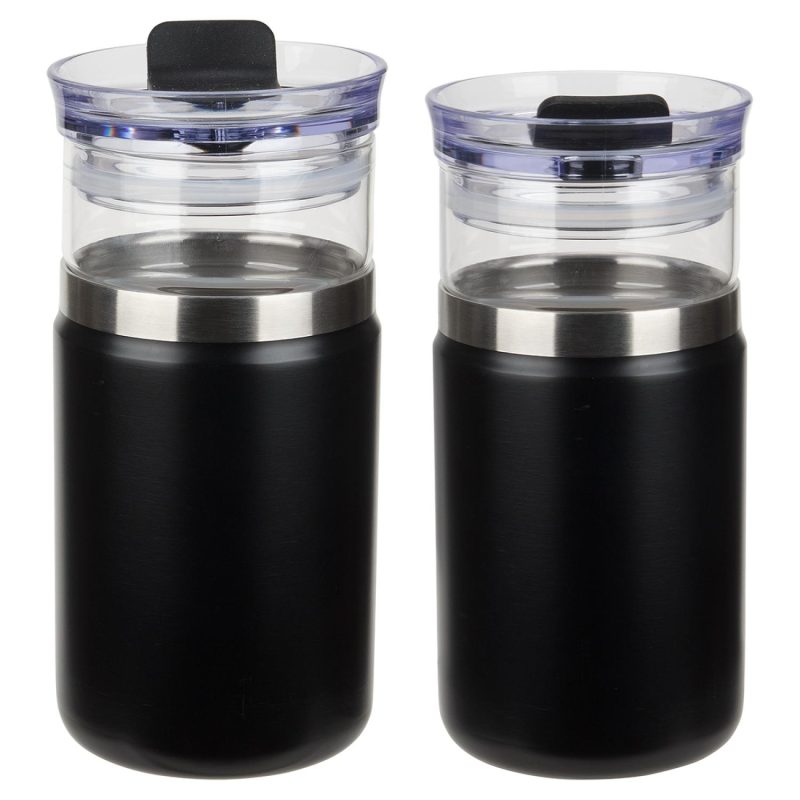 Tamari 12 oz Glass Tumbler & Vacuum Insulated Cooler-5