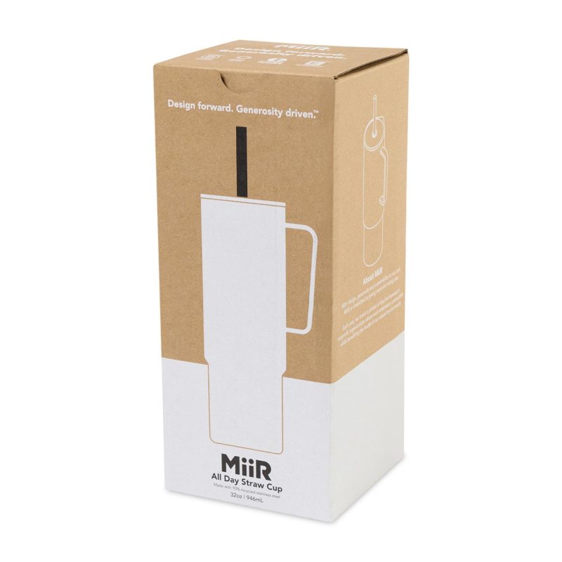 MiiR® All Day Straw Cup - 32 Oz. - White Powder-4