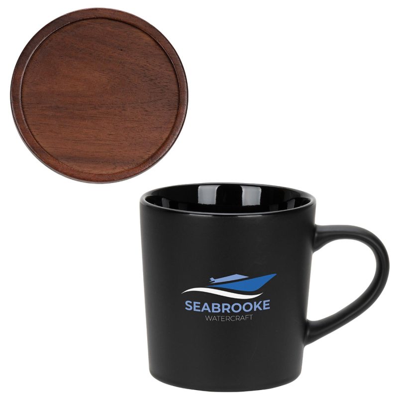 Circo 16 oz Ceramic Mug with Wooden Lid-3
