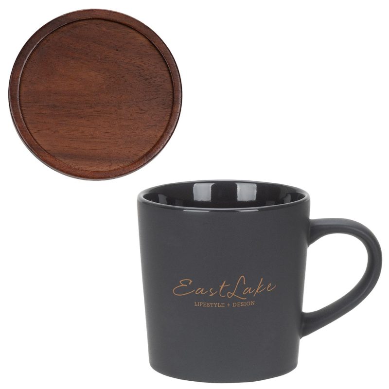 Circo 16 oz Ceramic Mug with Wooden Lid-7