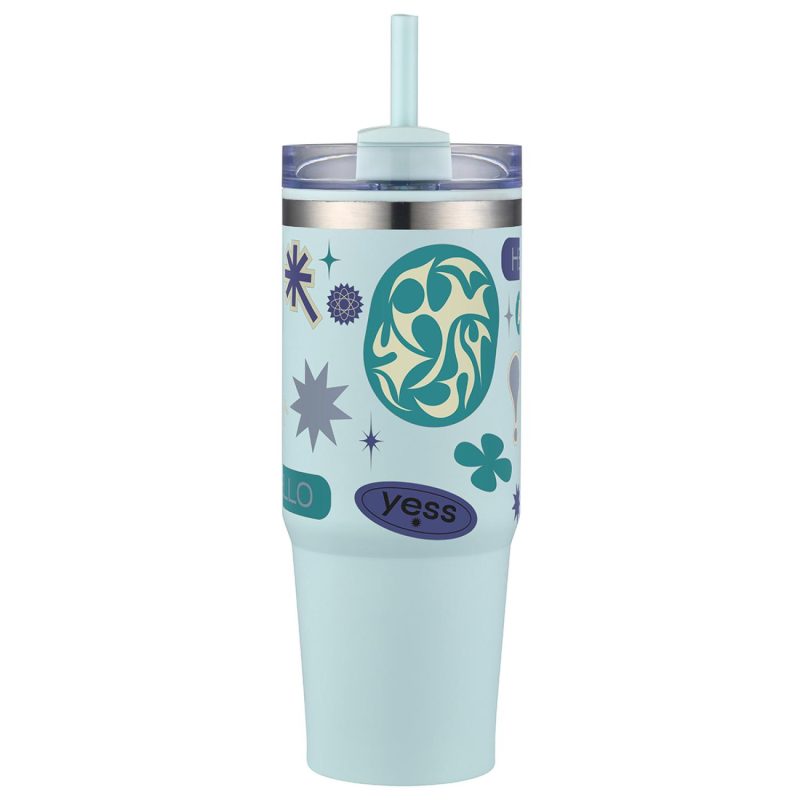 Monza 30 oz Stainless Steel/Polypropylene Tumbler-7