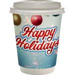 12 oz. Holiday Full Color Paper Cup with Lid-2