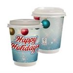 12 oz. Holiday Full Color Paper Cup with Lid-1
