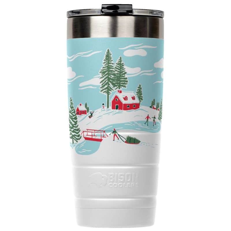 22 oz Leakproof Bison Tumbler - Stainless Steel - Custom-1