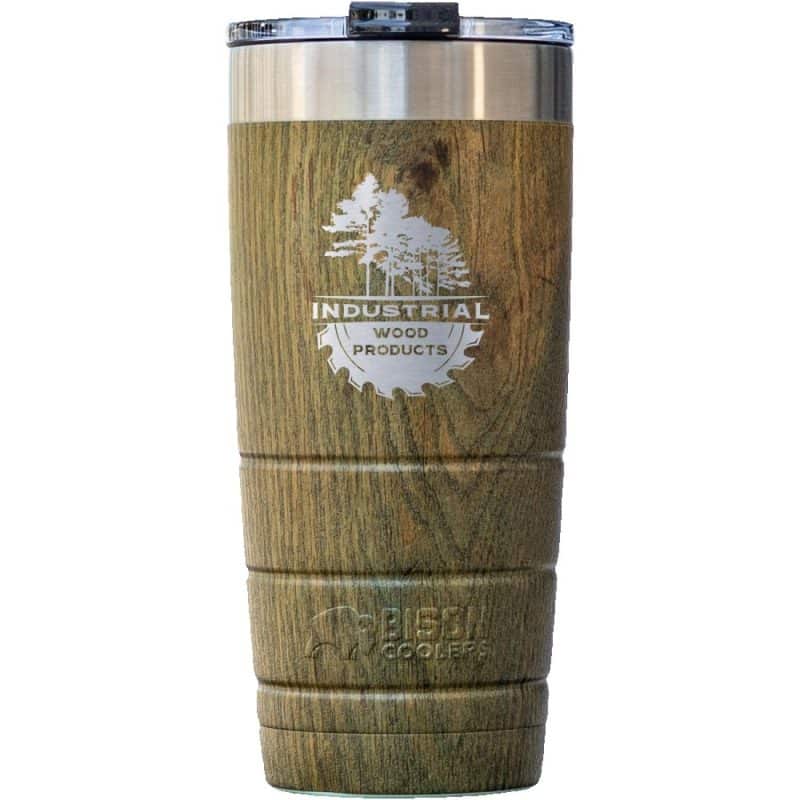 22oz Leakproof Bison Tumbler - Stainless Steel - Woodgrain - Custom-7