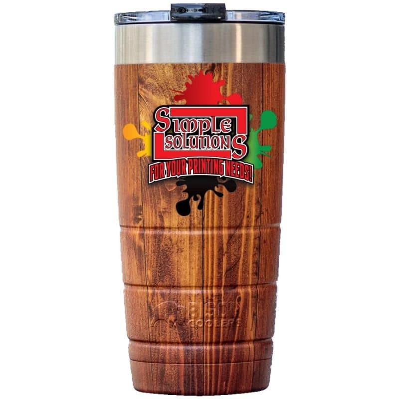 22oz Leakproof Bison Tumbler - Stainless Steel - Woodgrain - Custom-10