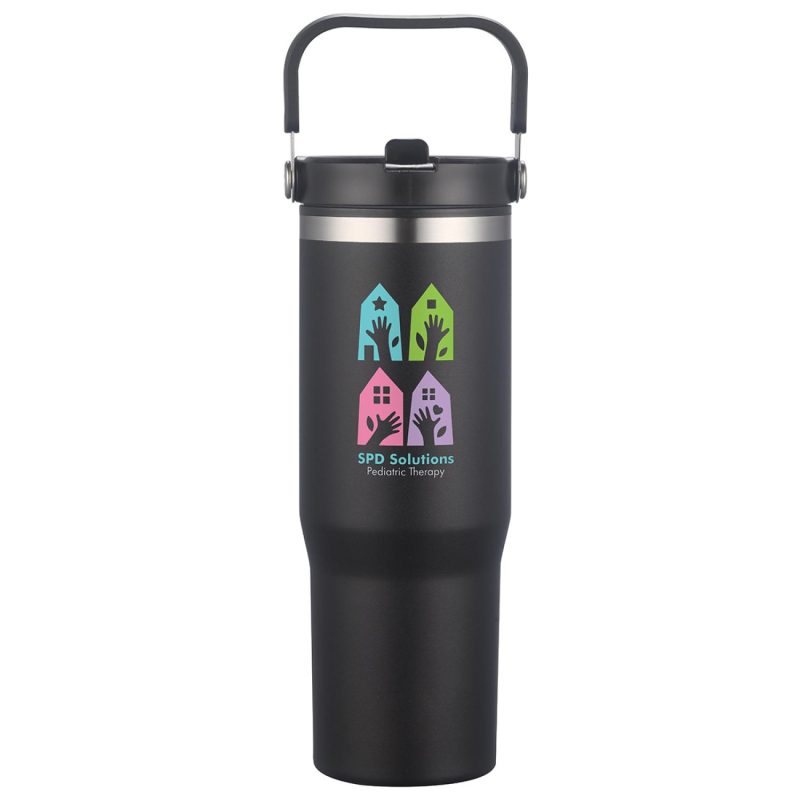 Oreno 30 oz Stainless Steel/Polypropylene Travel Tumbler-3