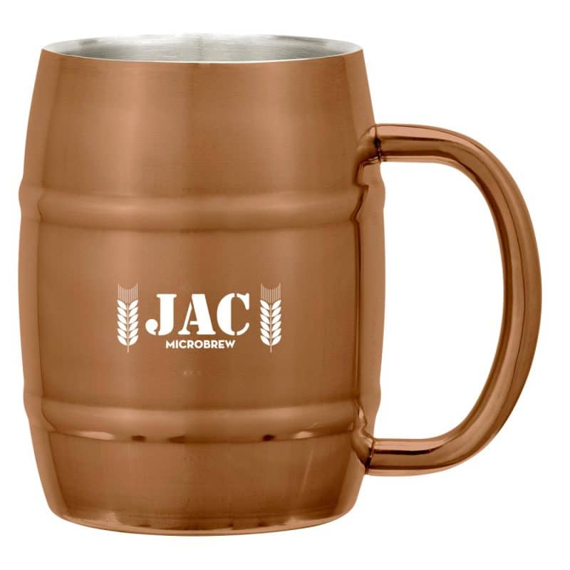 14 Oz. Moscow Mule Barrel Mug With Custom Box-2