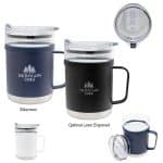 15 Oz. Glass & Stainless Steel Mug-1