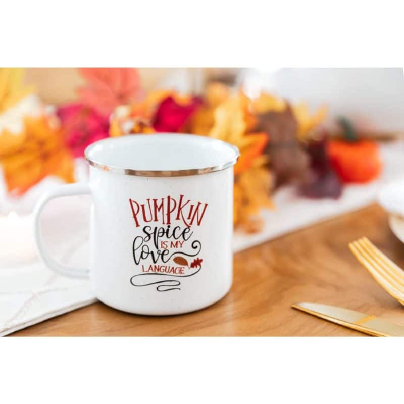 16 Oz Custom Campfire Metal Mug-2