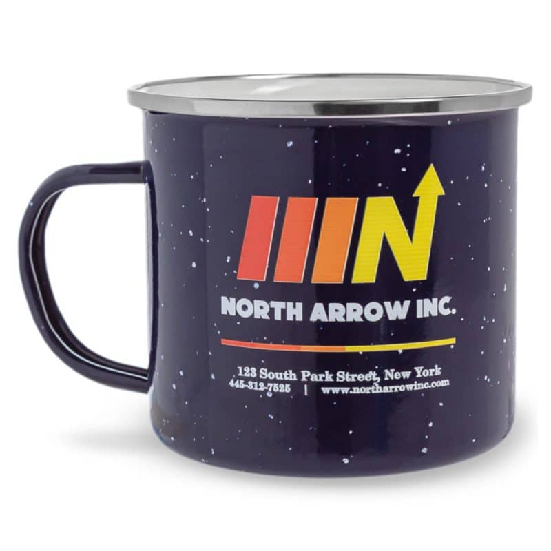 16 Oz Custom Campfire Metal Mug-1