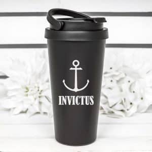 17 Oz. Laser Engraved Travel Coffee Tumblers With Handle-1