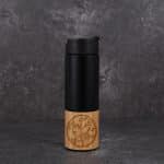 17 oz (550 ml) Double Wall Vacuum Bamboo Coffee/Travel Mug (DIAMOND)-1
