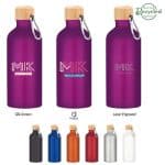 20 Oz. Aluminum Tundra Bike Bottle With Bamboo Lid-1