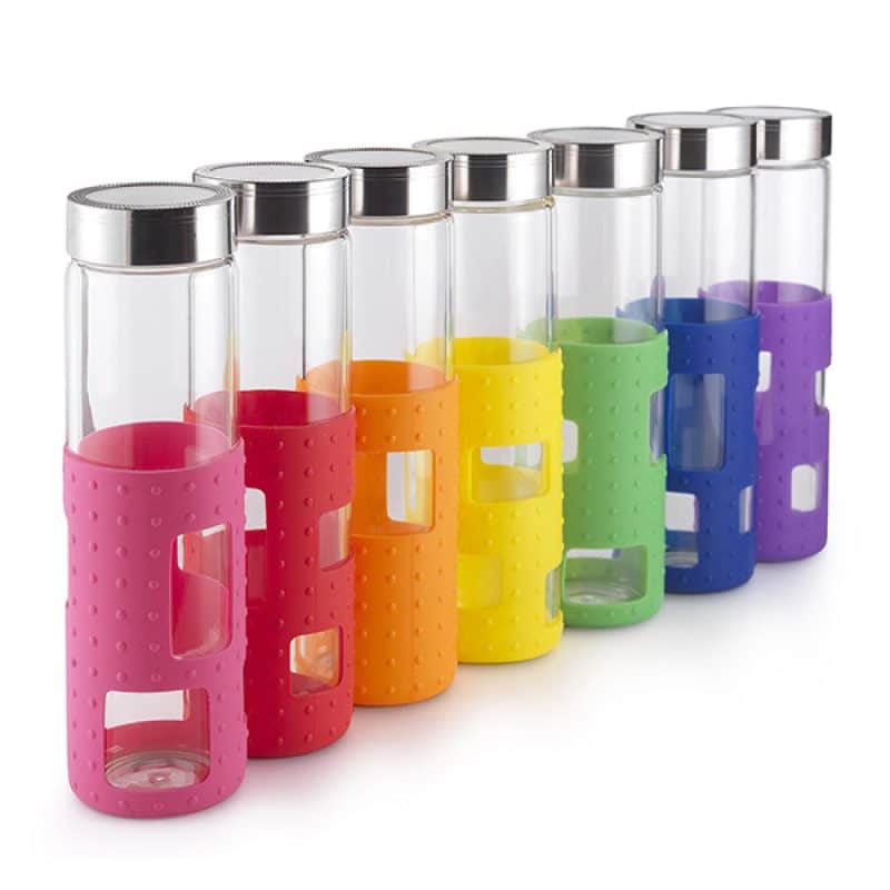 20 oz Silicone Rectangle Cutout Bottle-1