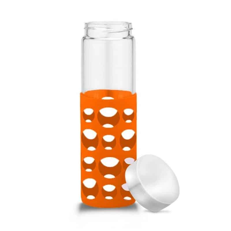 20 oz Silicone Round Cutouts Glass Bottle-6