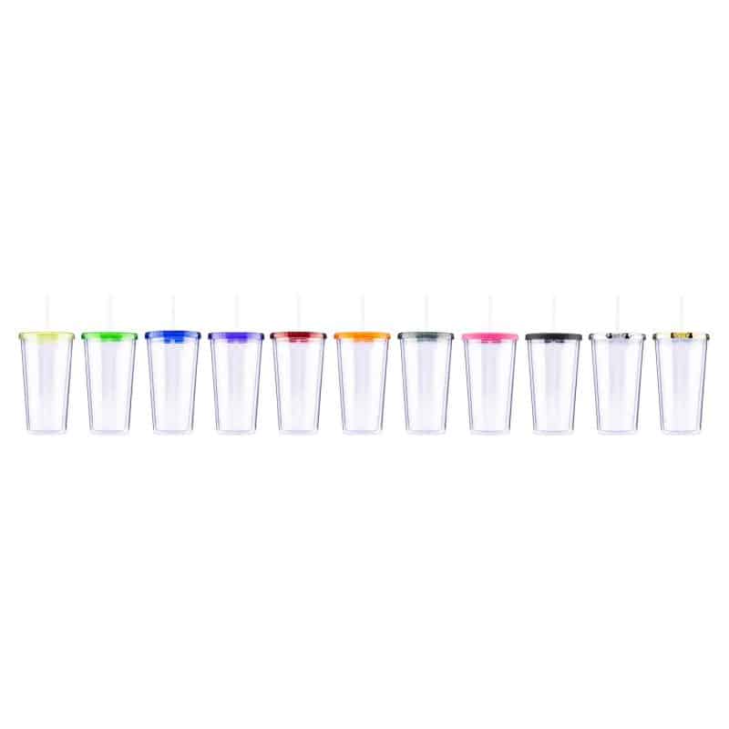 20 oz Venti Slurpy Clear with Solid Lid Tumbler-1