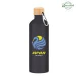 25 Oz. Aluminum Tundra Bike Bottle With Bamboo Lid-3