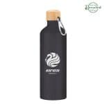25 Oz. Aluminum Tundra Bike Bottle With Bamboo Lid-4