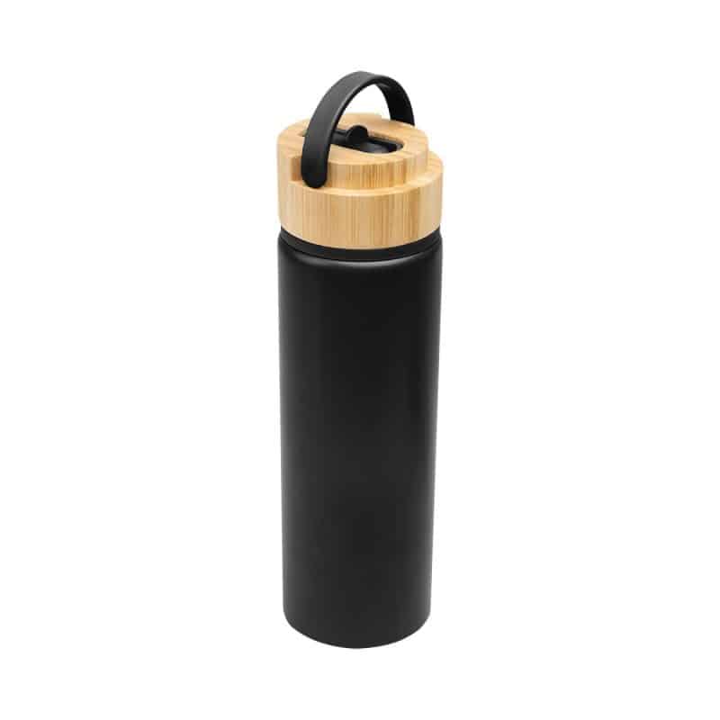 27 Oz. Ellis Recycled Aluminum Bottle With Bamboo Lid-5