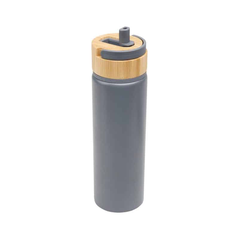 27 Oz. Ellis Recycled Aluminum Bottle With Bamboo Lid-7