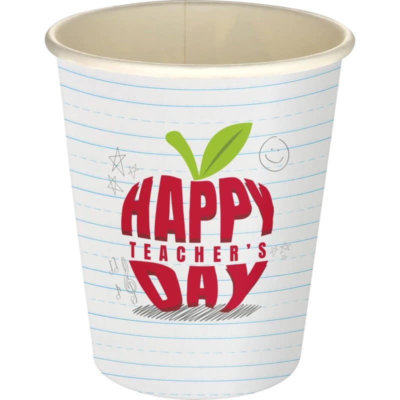5 oz. Teacher Full Color Paper Cup-2
