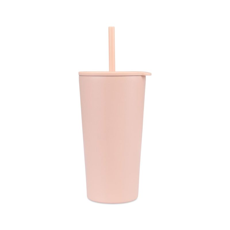 Aviana™ Rowan Recycled Straw Tumbler - 17 Oz. - Light Peach-2