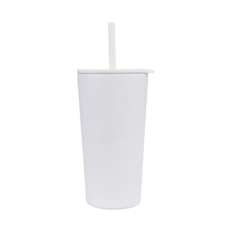 Aviana™ Rowan Recycled Straw Tumbler - 17 Oz. - Marshmallow-2