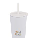 Aviana™ Rowan Recycled Straw Tumbler - 17 Oz. - Marshmallow-3